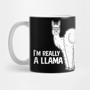 Cool Gangster LLama Glasses Mug